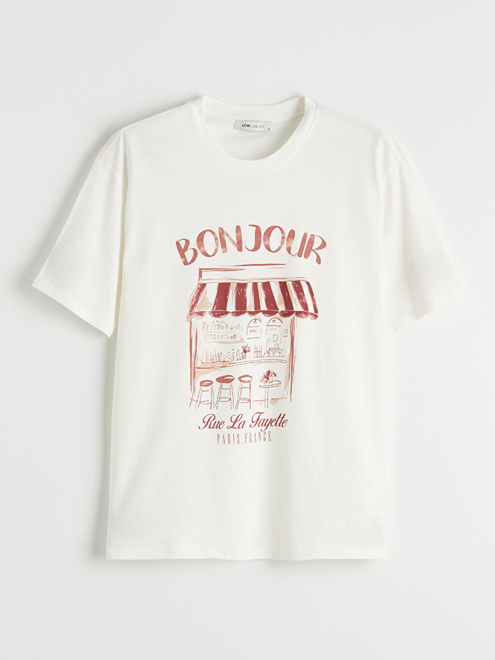 Woman ECRU T-Shirt-3