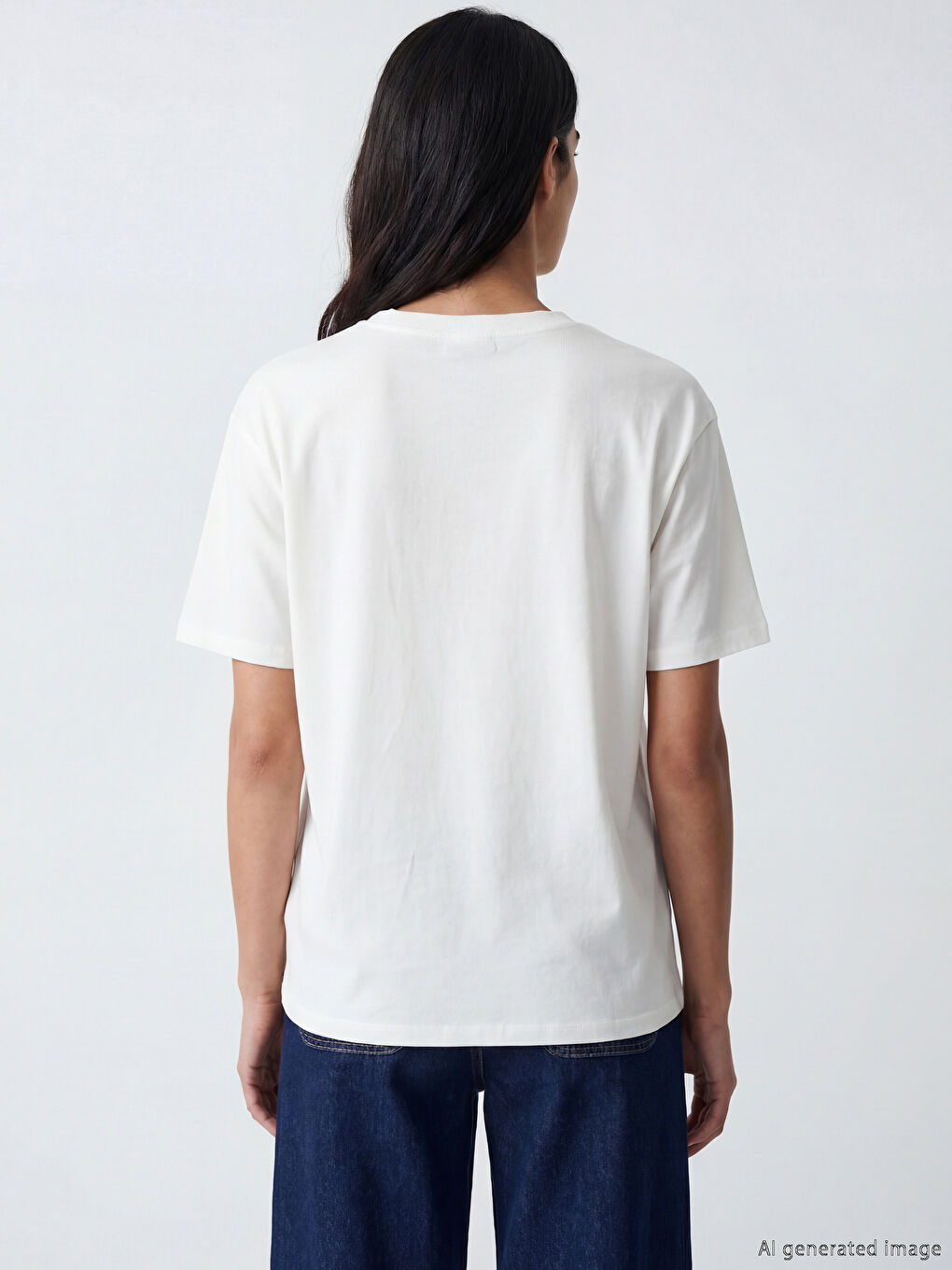 Woman ECRU T-Shirt-2