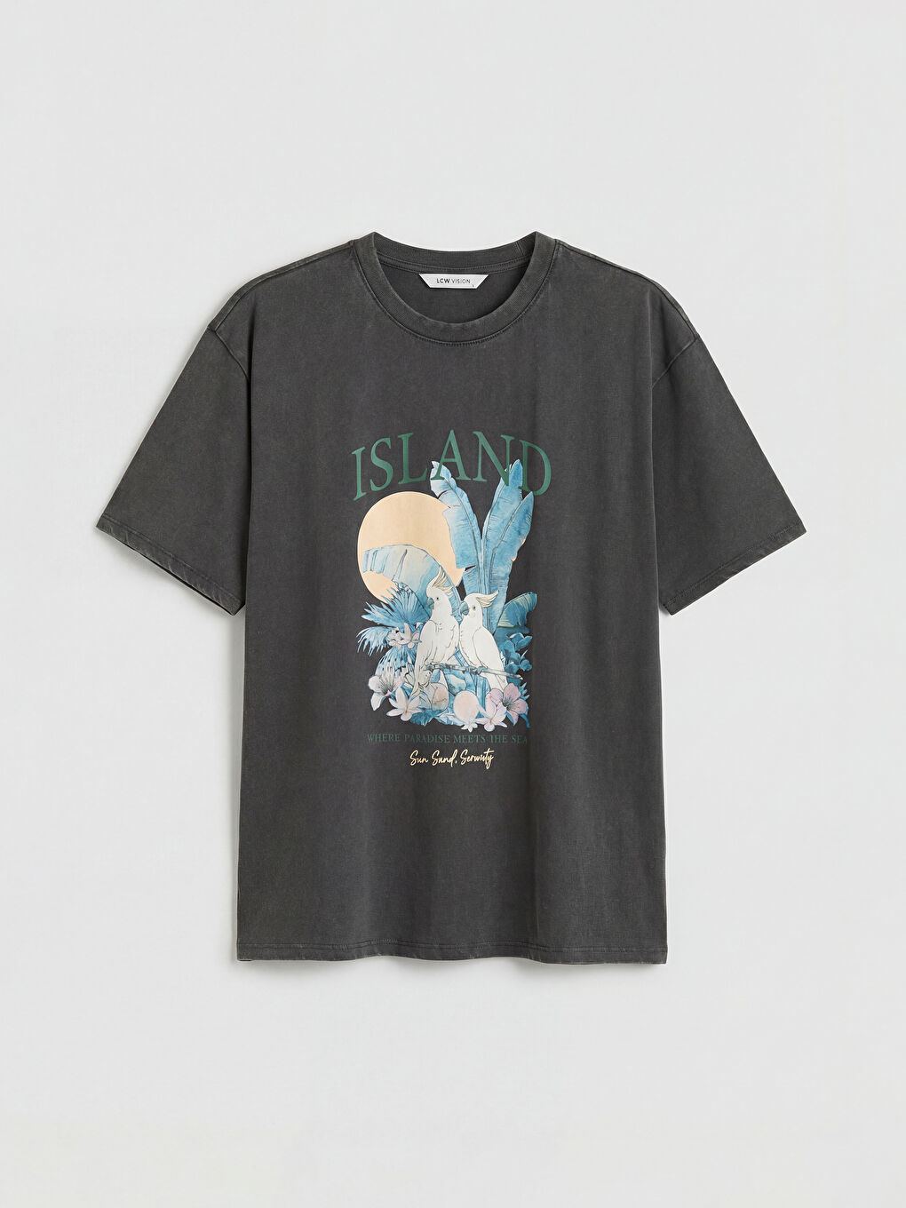 Woman ANTHRACITE T-Shirt-4