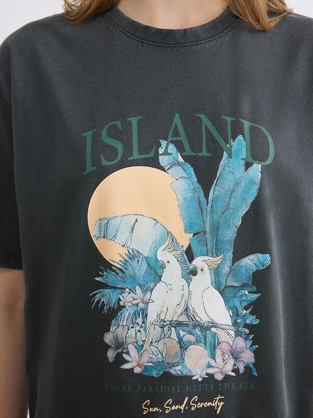 Woman ANTHRACITE T-Shirt-2