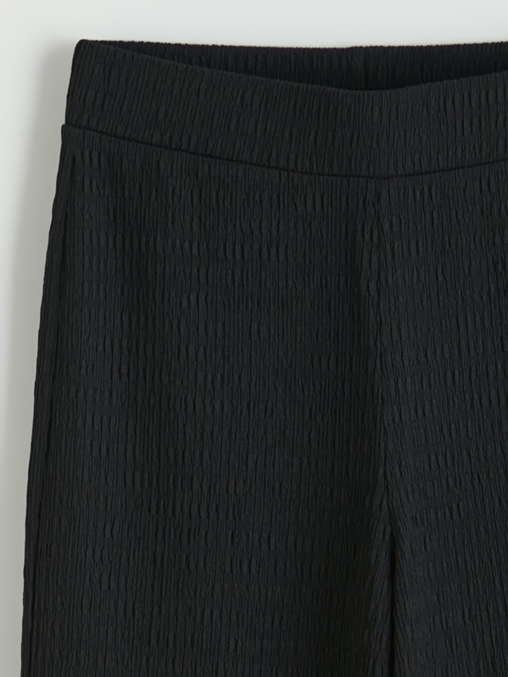 Elastic Waist Textured Women's Trousers-5
