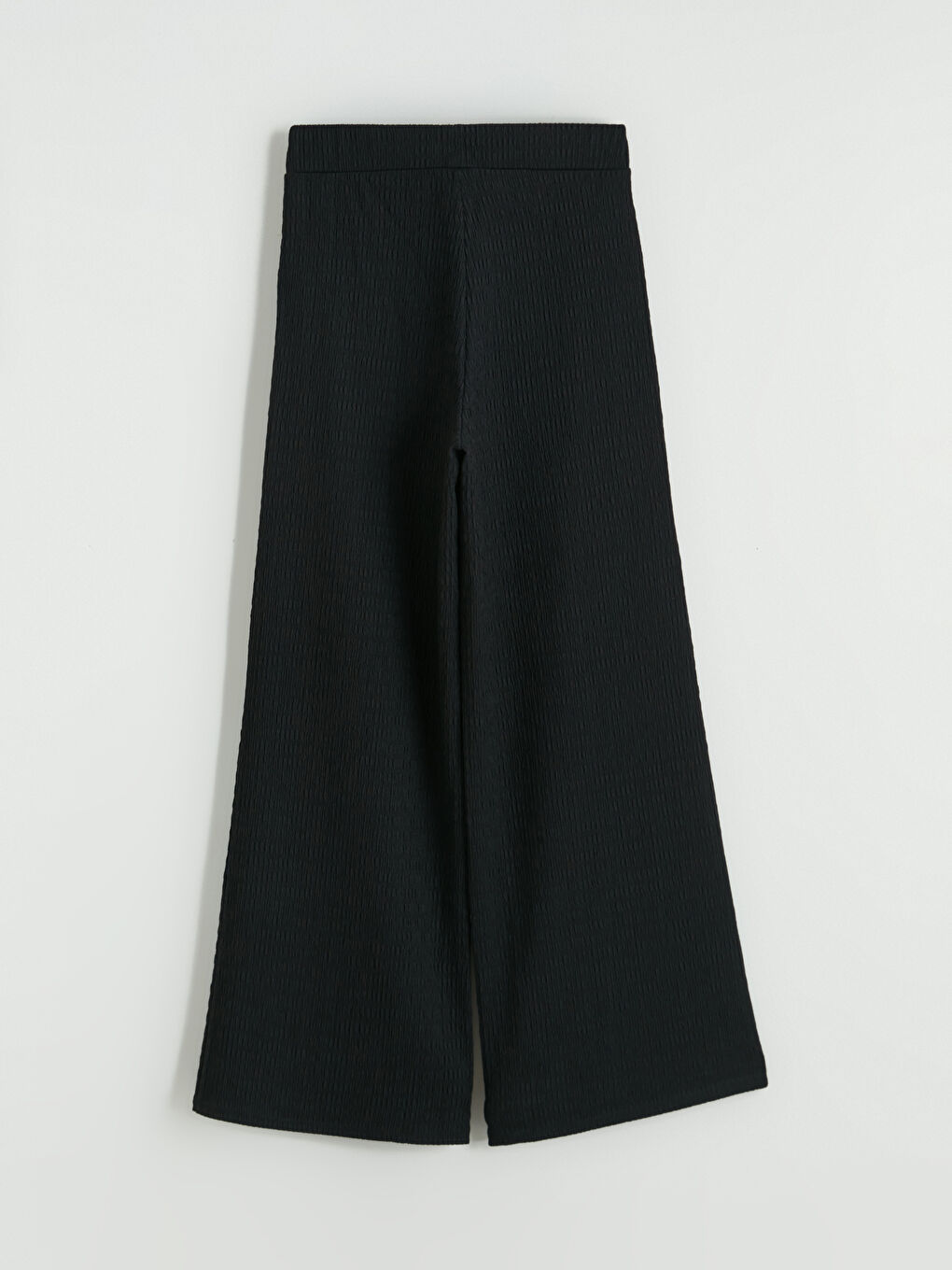 Elastic Waist Textured Women's Trousers-6
