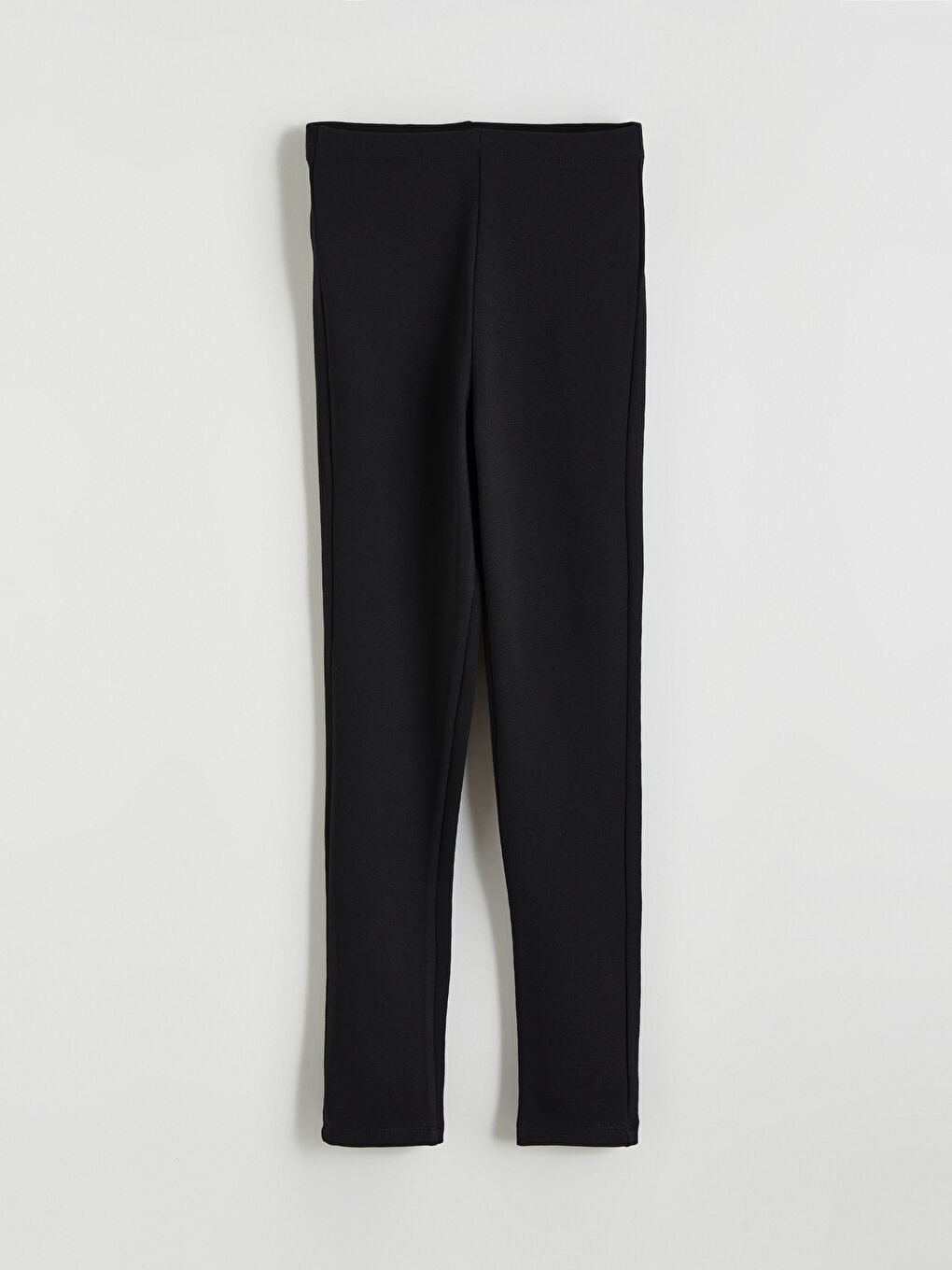 Siyah Beli Lastikli Kadın Tayt-4