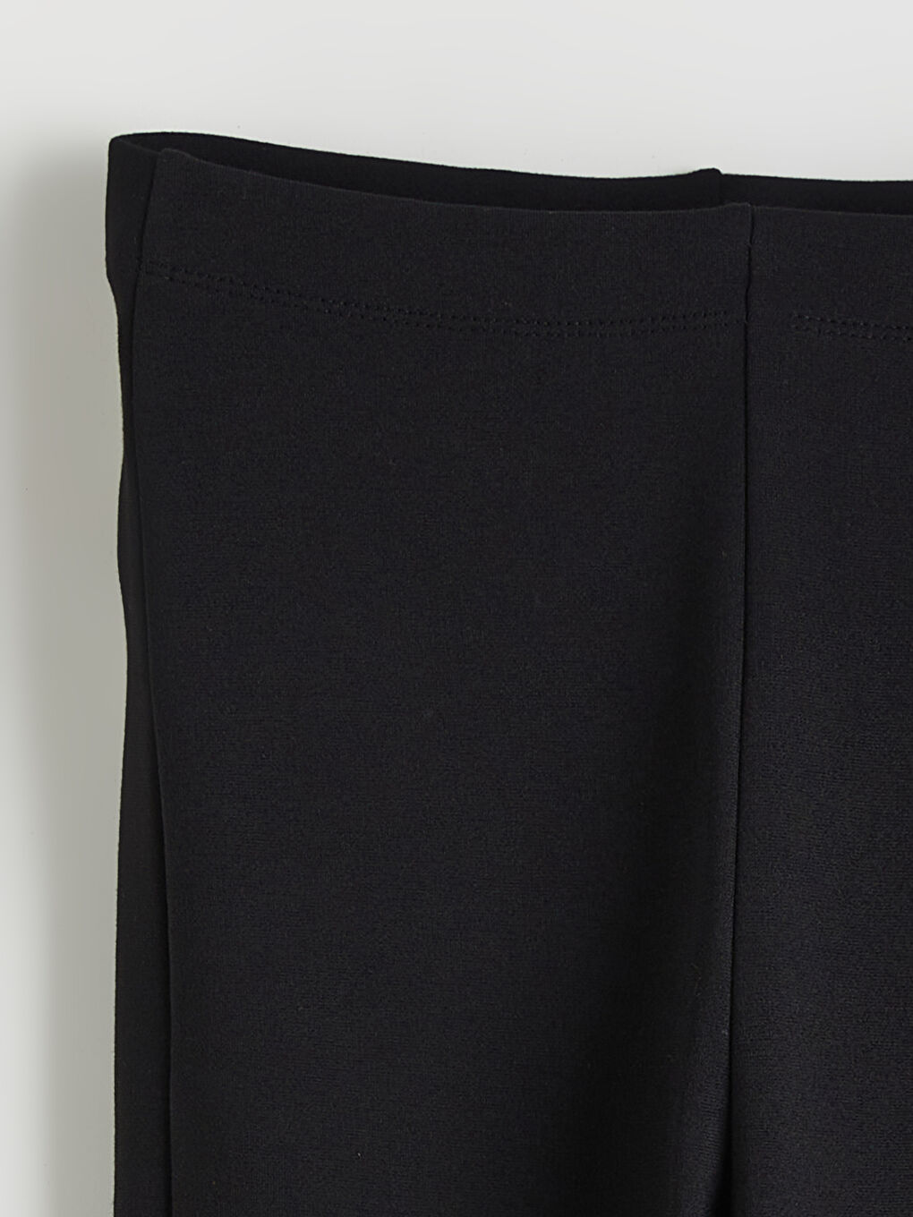 Siyah Beli Lastikli Kadın Tayt-5