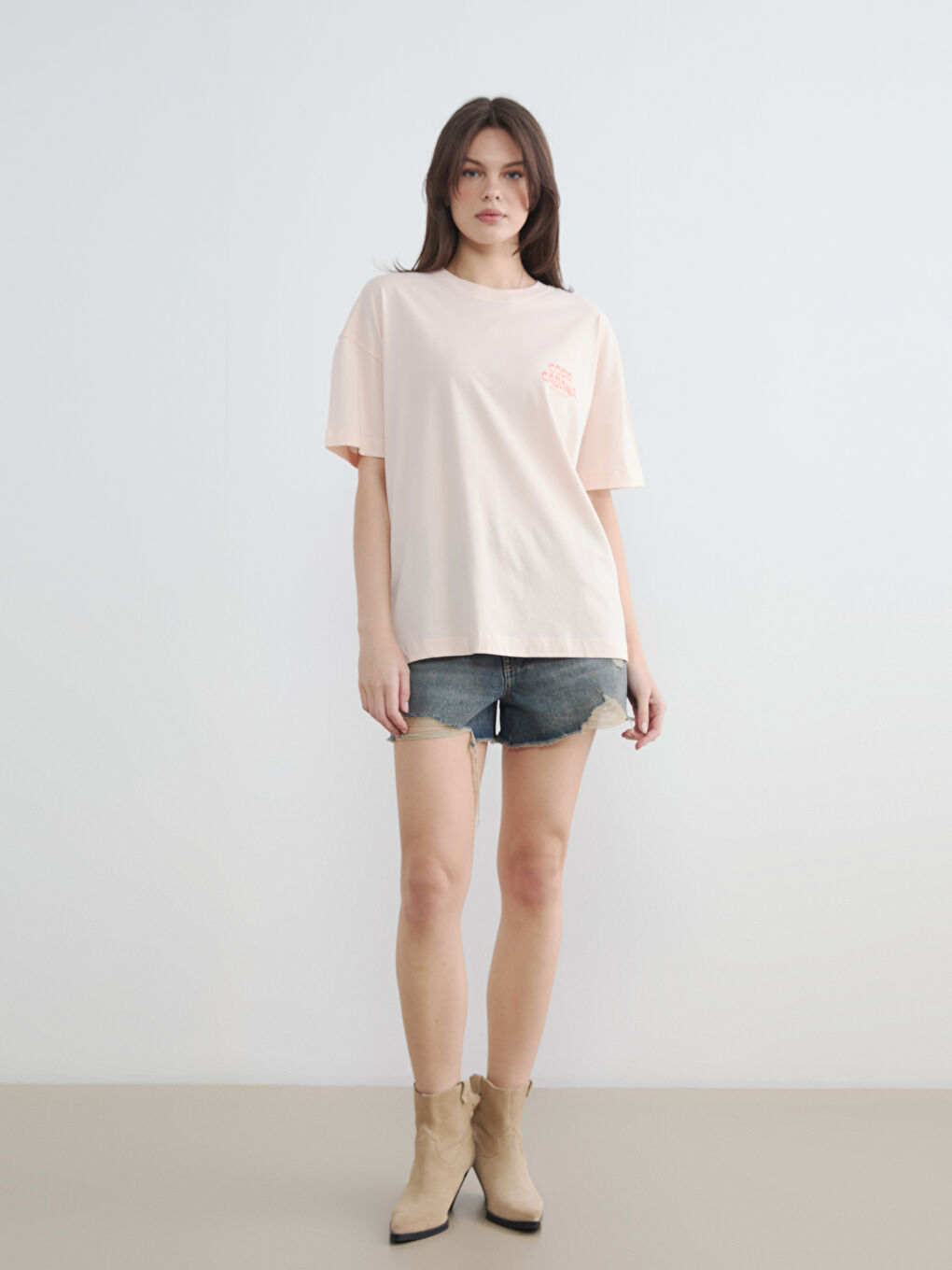 Γυναίκα ΡΟΖ Μπλουζάκι-1