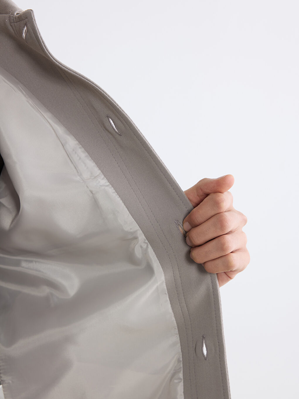 Kahverengi Standart Kalıp Erkek Mont-2