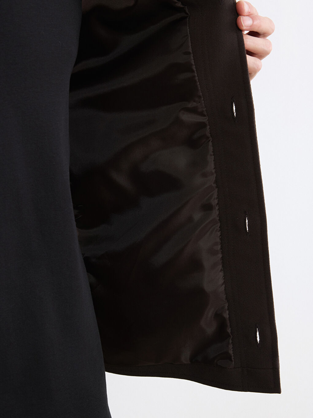 Kahverengi Standart Kalıp Erkek Mont-2