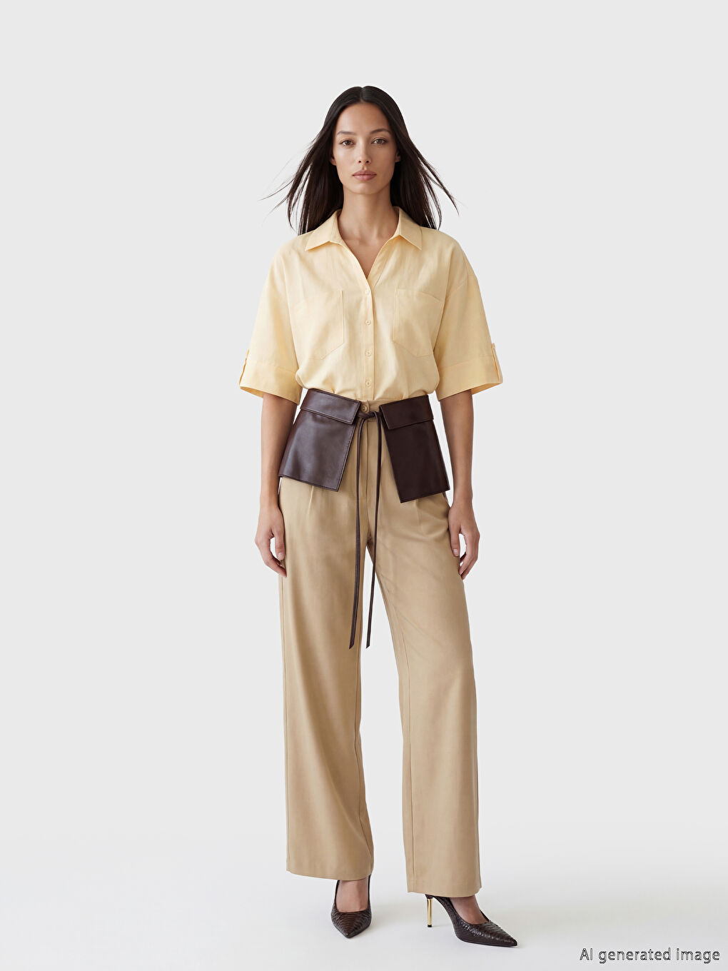 Poplin Kadın Gömlek-1