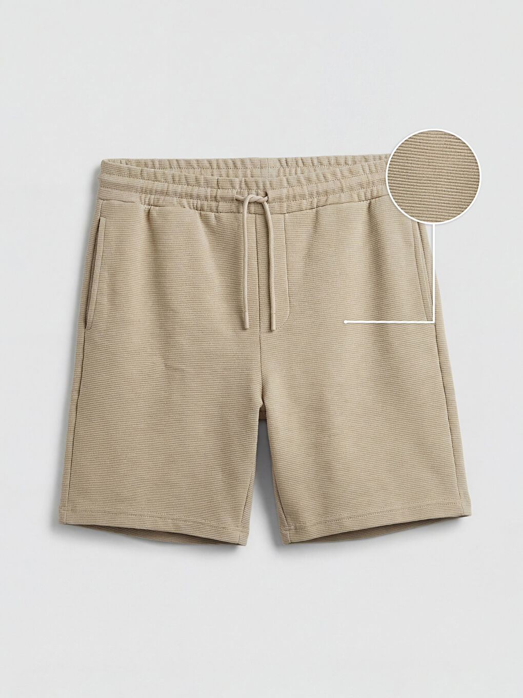 Bej Regular Fit Ottoman Erkek Şort