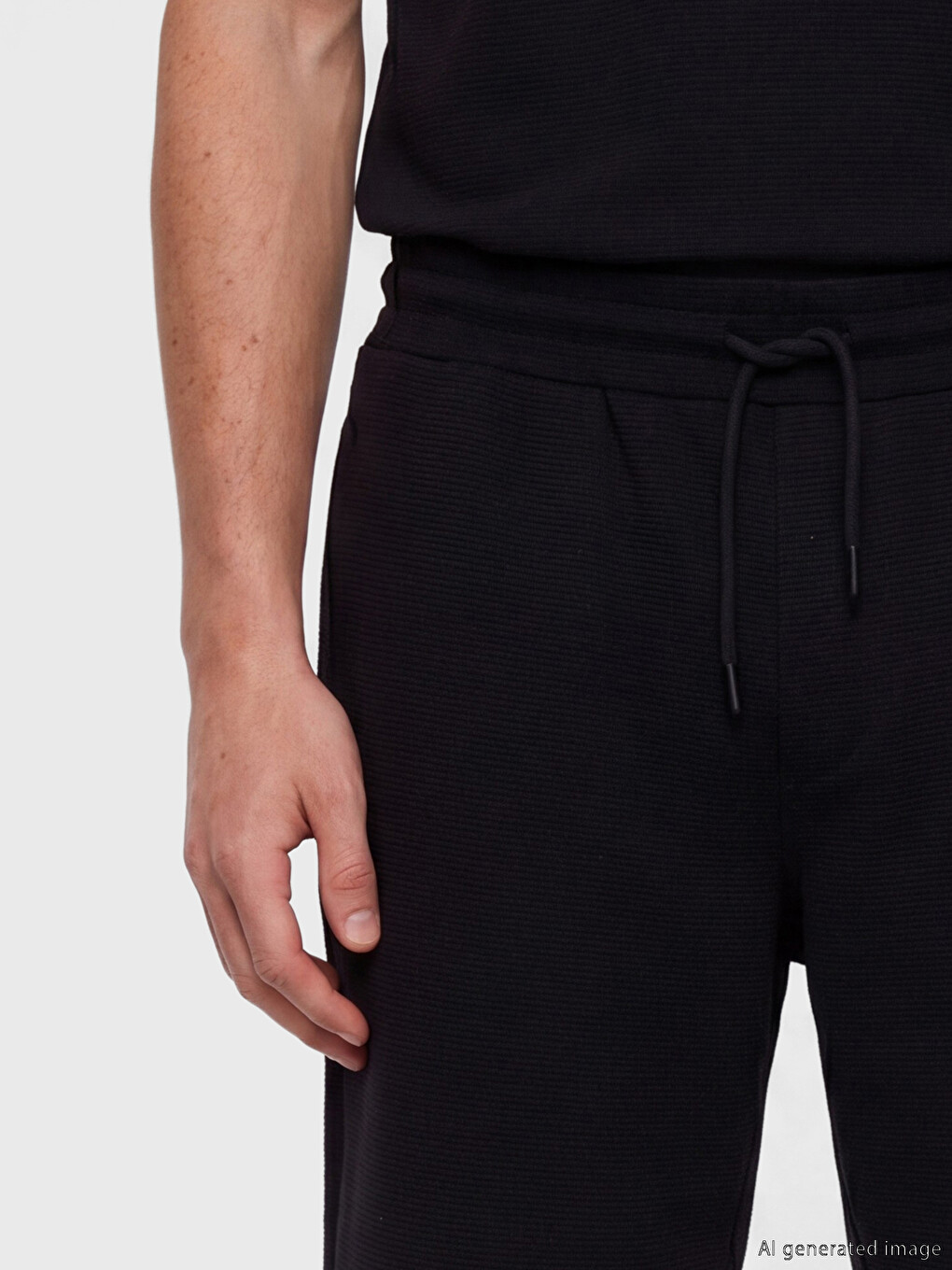 Regular Fit Ottoman Men's Shorts-2
