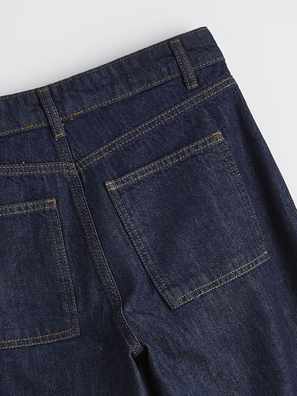 İndigo Flare Kadın Jean Pantolon-5