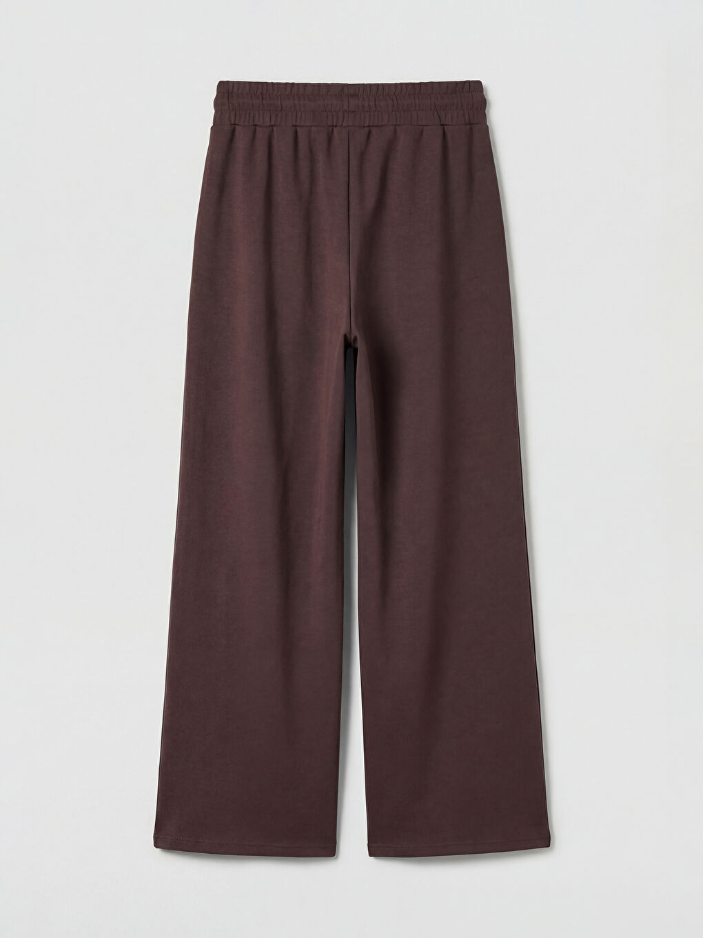 Kahverengi Beli Lastikli Soft Touch Kadın Eşofman Altı-1