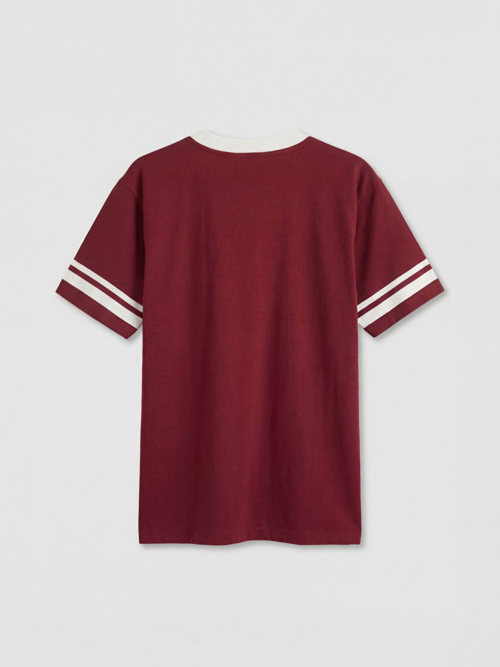 Bordo Harry Potter Baskılı Oversize Kadın Tişört-1