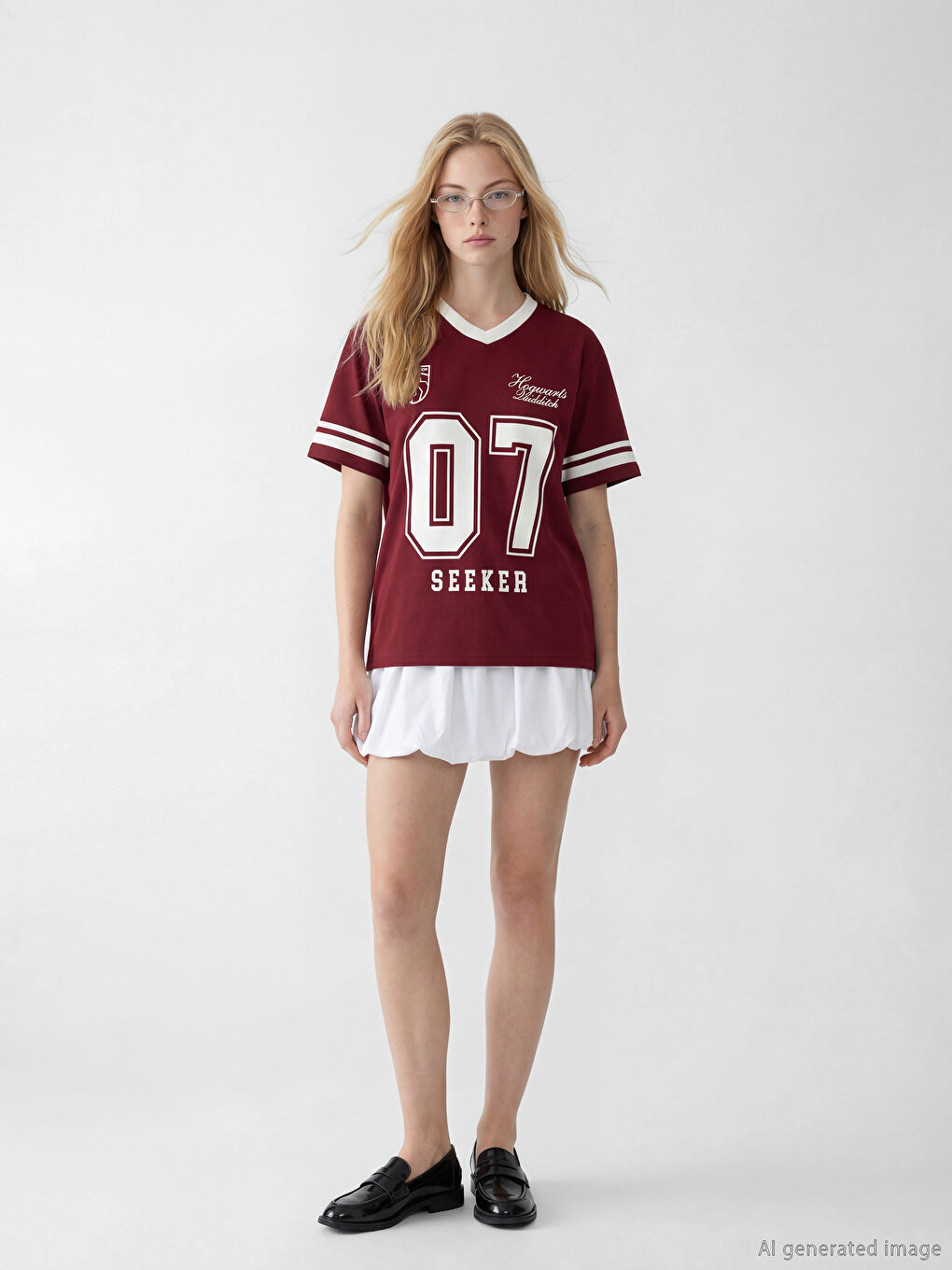 Harry Potter Printed Oversize Women's T-Shirt-1