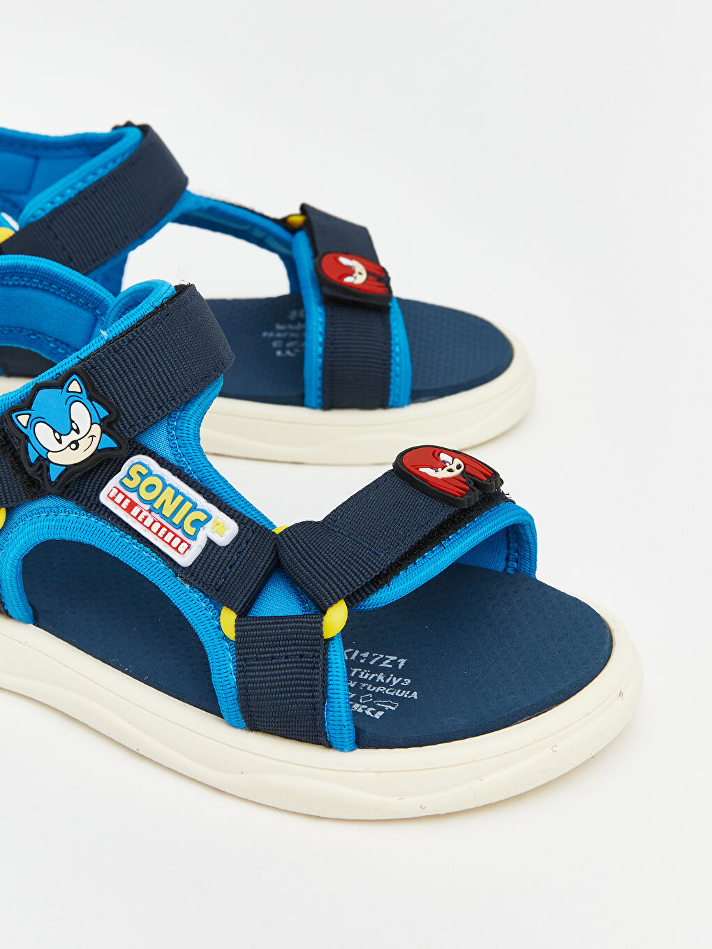 Lacivert Sonic Baskılı Erkek Bebek Sandalet-2