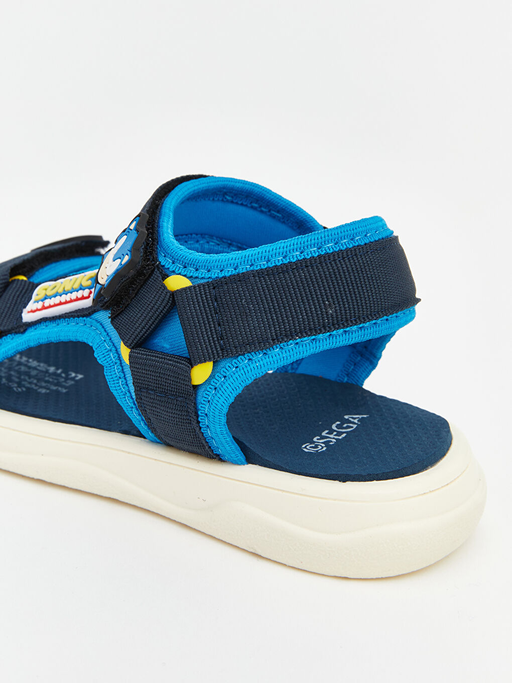 Lacivert Sonic Baskılı Erkek Bebek Sandalet-4