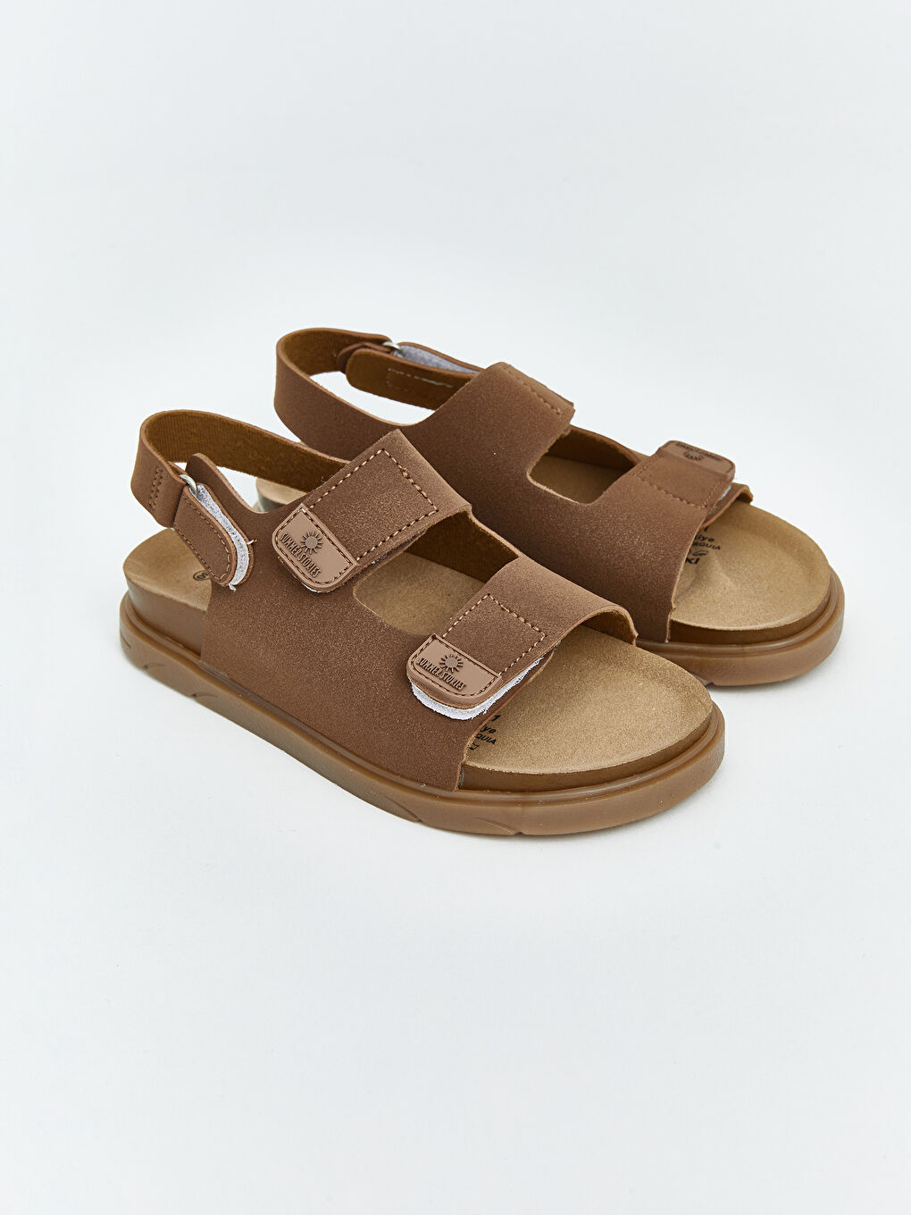 Kahverengi Süet Erkek Çocuk Sandalet