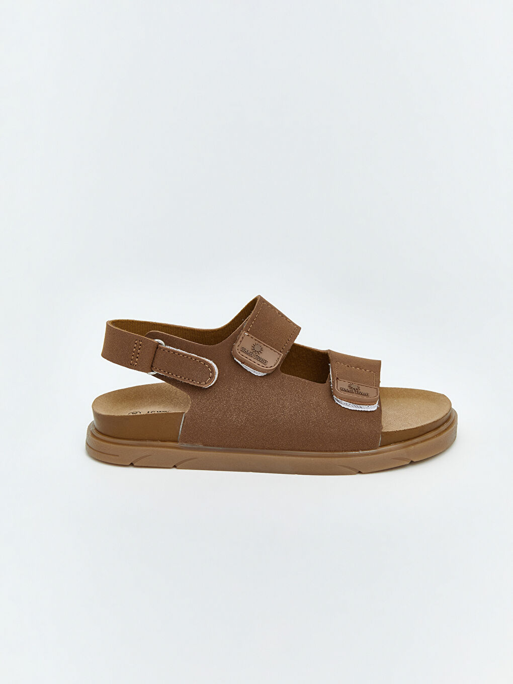 Kahverengi Süet Erkek Çocuk Sandalet-1