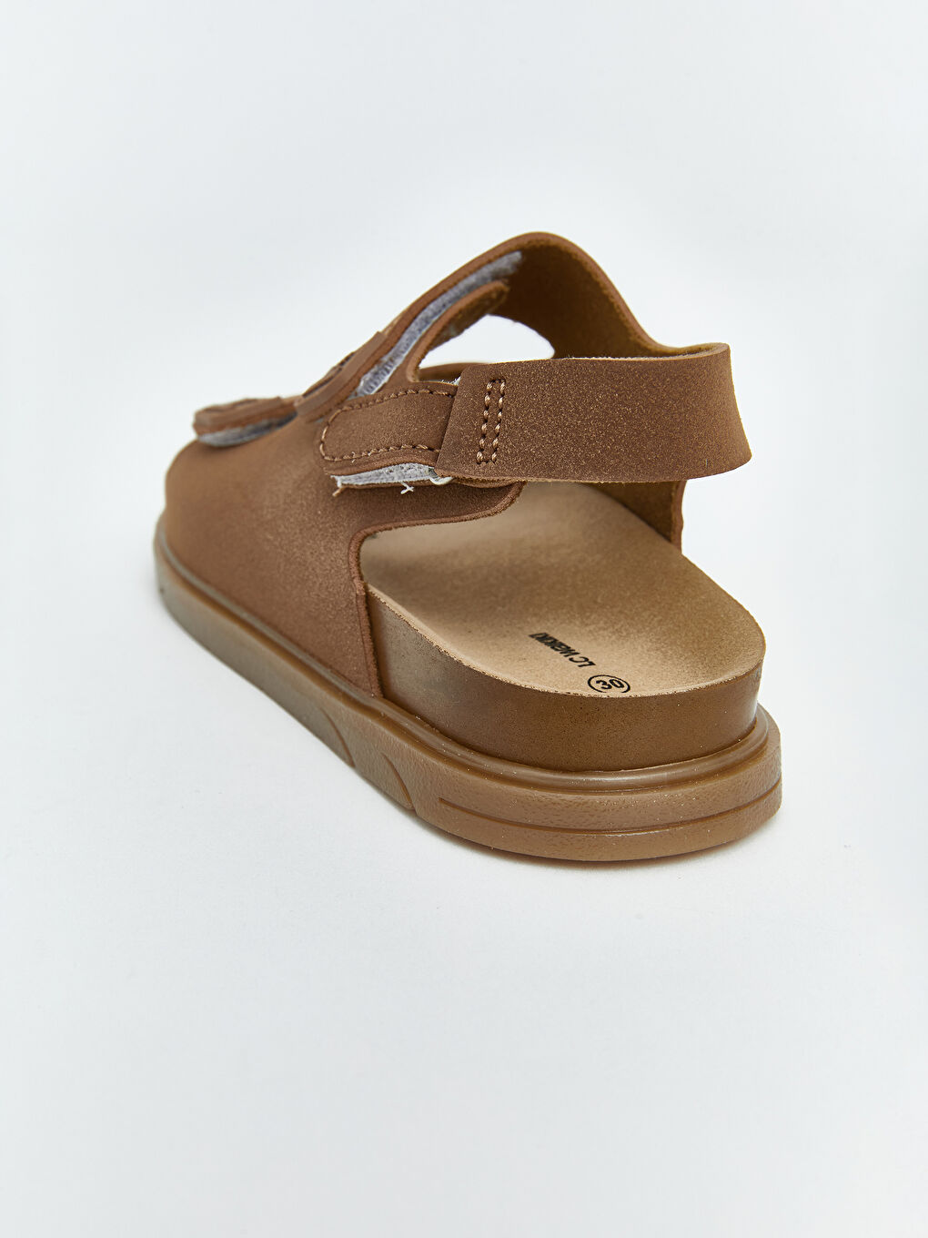 Kahverengi Süet Erkek Çocuk Sandalet-4