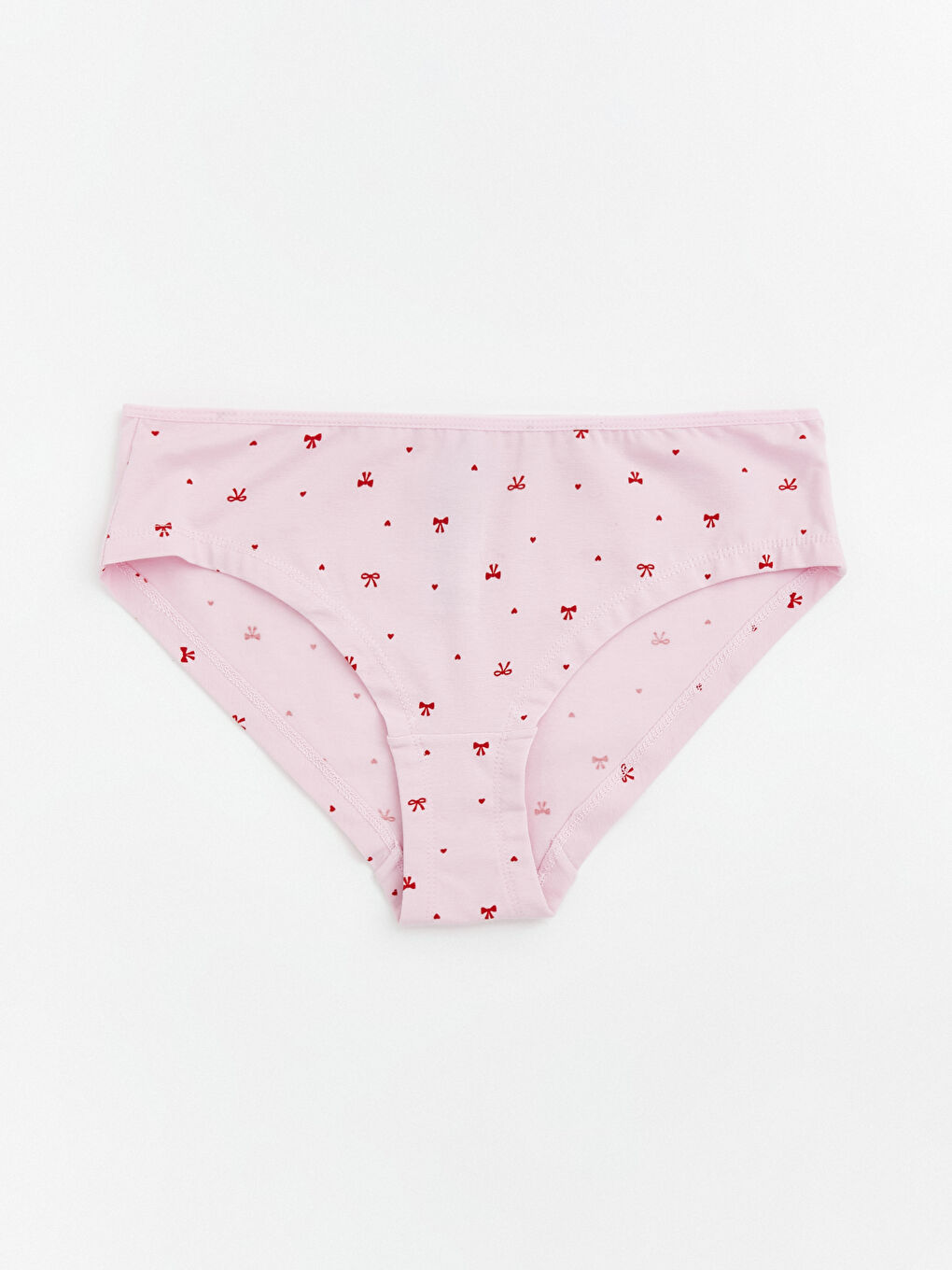 Pembe Desenli Bikini Külot 3'lü -1