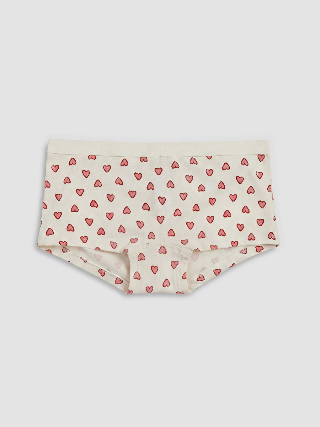 Pembe Kalp Desenli Boxer Külot 2'li-1