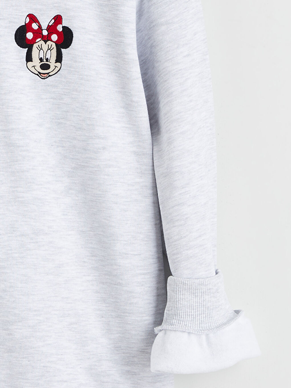 Minnie Mouse Nakışlı Oversize Kadın Sweatshirt-5