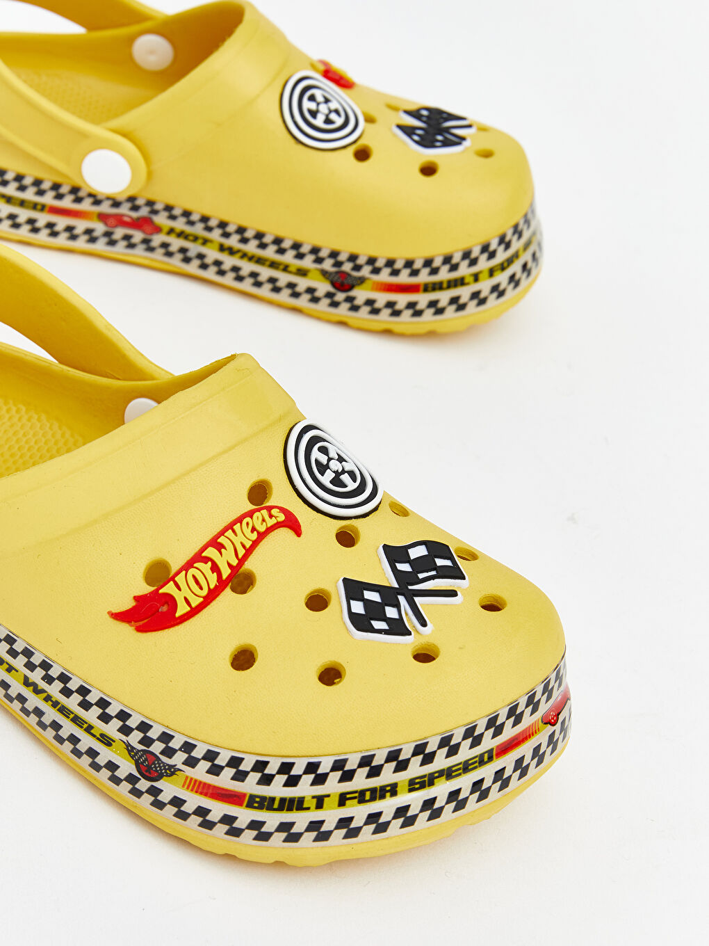 Sarı Hot Wheels Baskılı Erkek Bebek Plaj Sandaleti-2