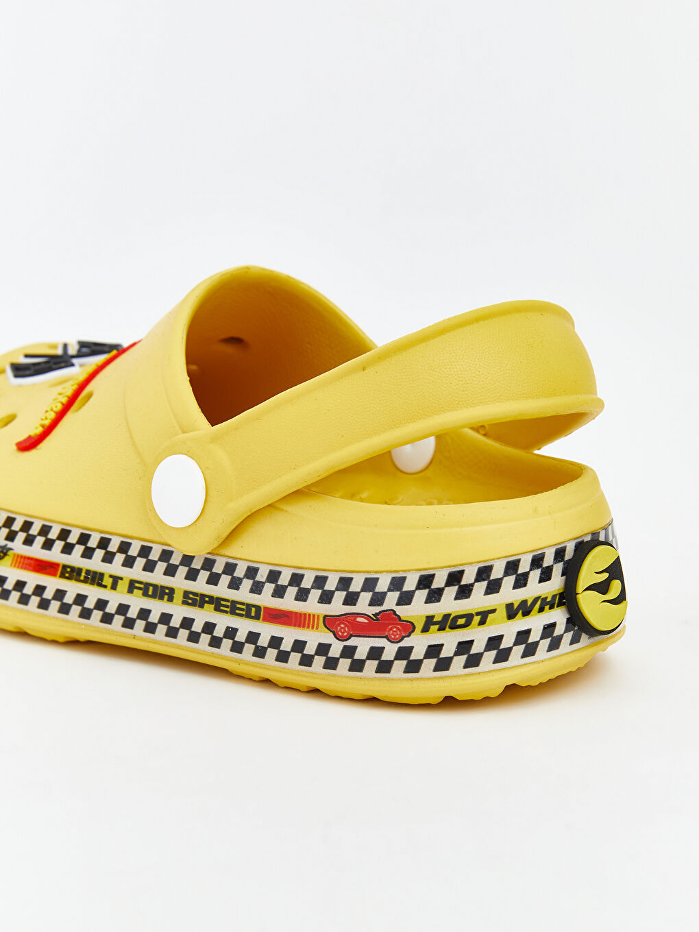 Sarı Hot Wheels Baskılı Erkek Bebek Plaj Sandaleti-4
