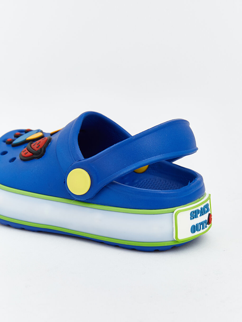 Mavi Desenli Erkek Bebek Plaj Sandalet-5