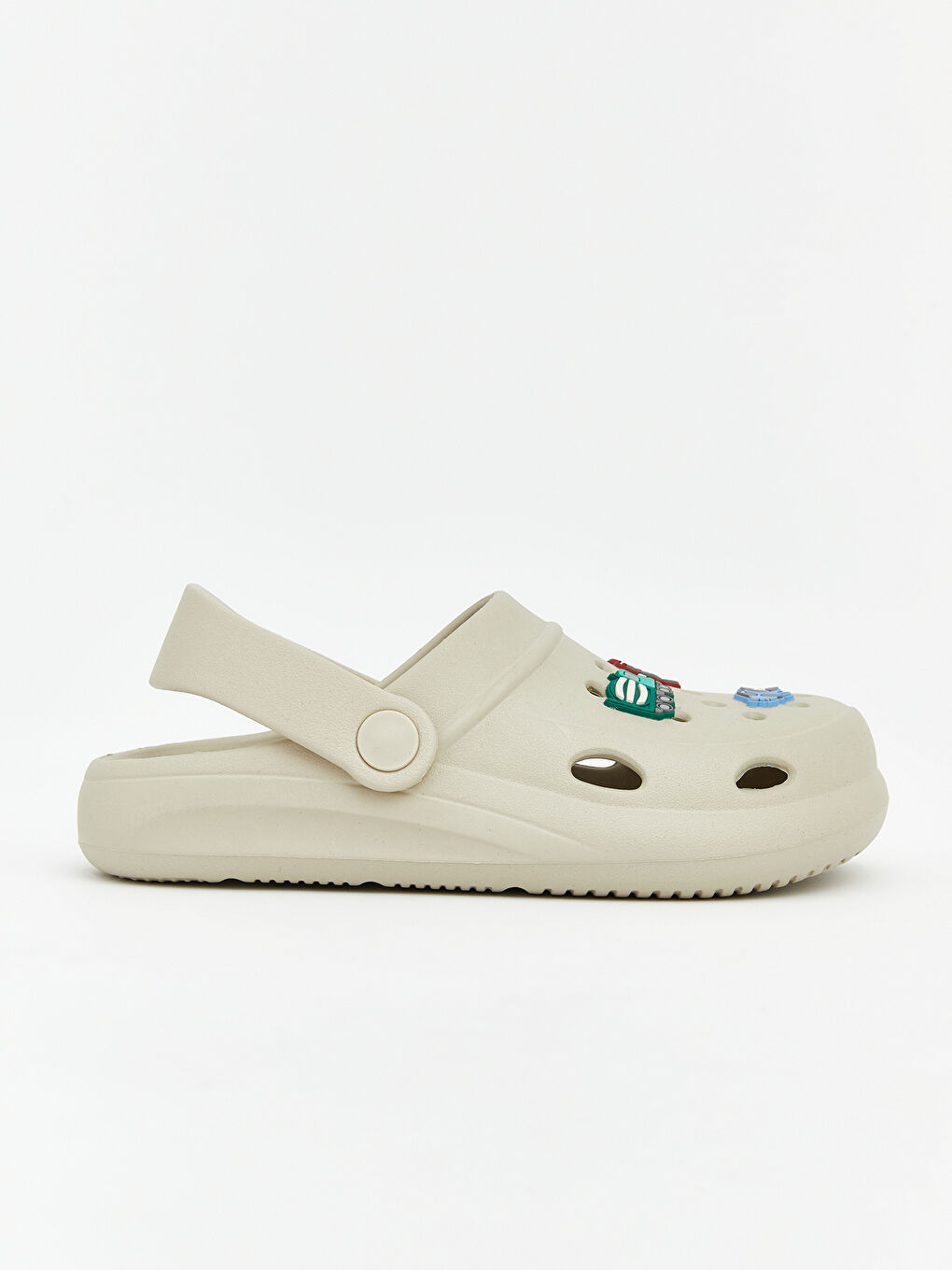 Bej Baskılı Erkek Bebek Plaj Sandaleti-1