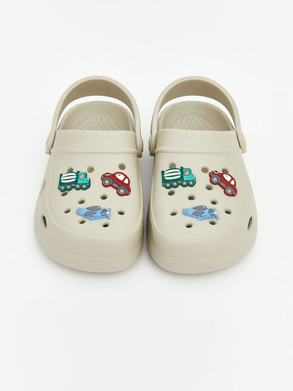 Bej Baskılı Erkek Bebek Plaj Sandaleti-2