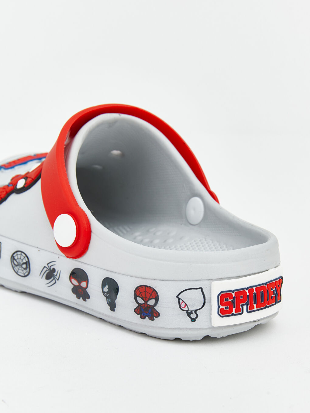 Gri Spider-Man Baskılı Erkek Bebek Plaj Sandaleti-5