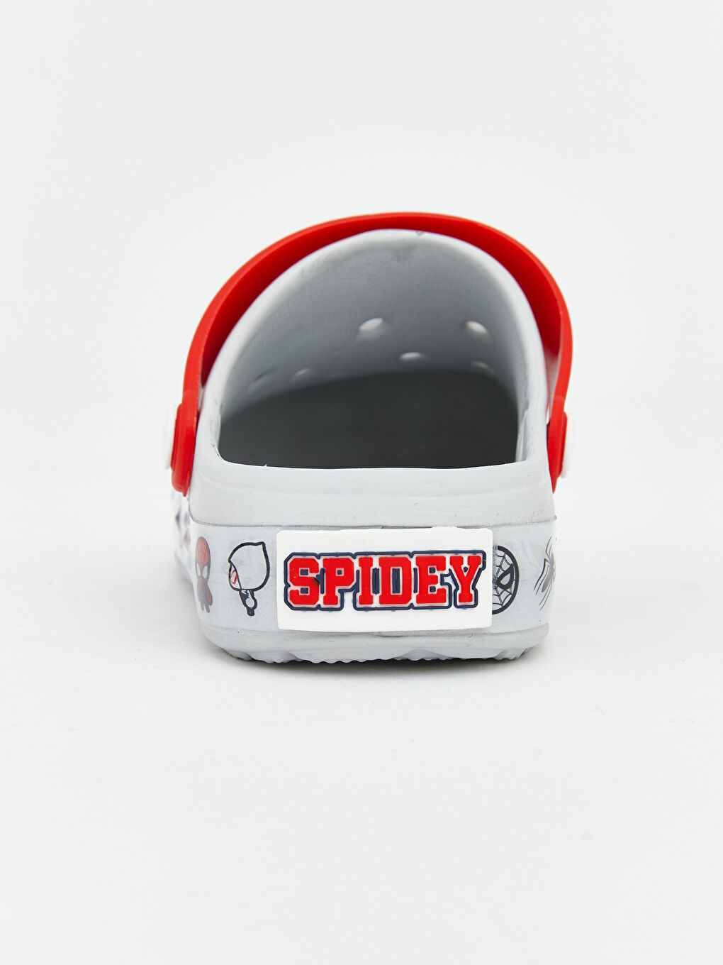 Gri Spider-Man Baskılı Erkek Bebek Plaj Sandaleti-6