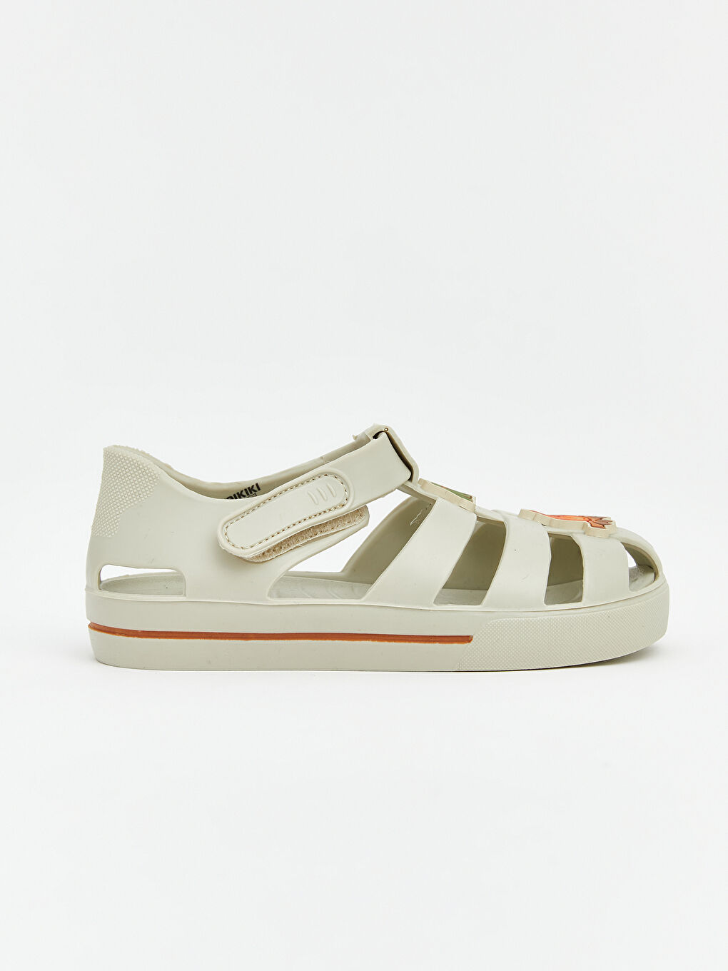 Bej Baskılı Erkek Bebek Sandalet-1