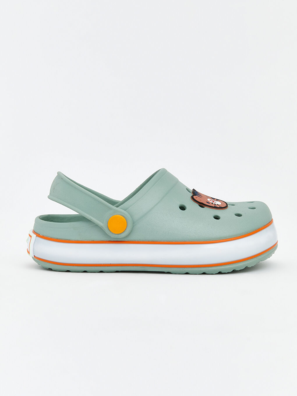 Yeşil Ayıcık Baskılı Erkek Bebek Plaj Sandaleti-2