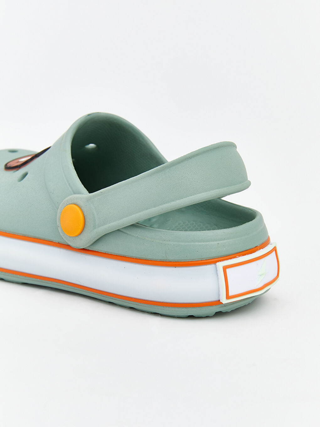 Yeşil Ayıcık Baskılı Erkek Bebek Plaj Sandaleti-5