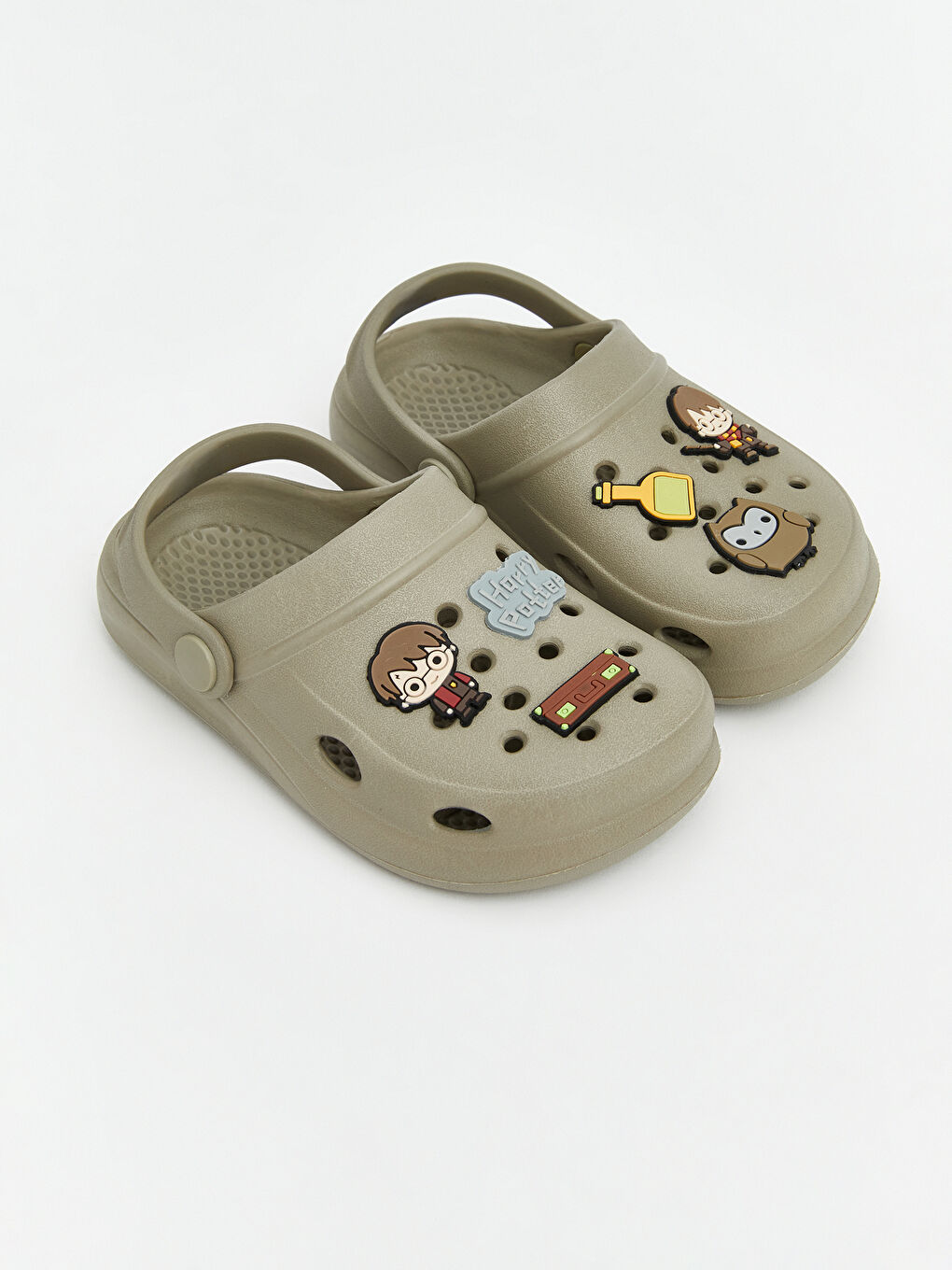 Bej Harry Potter Baskılı Erkek Bebek Plaj SANDALETİ