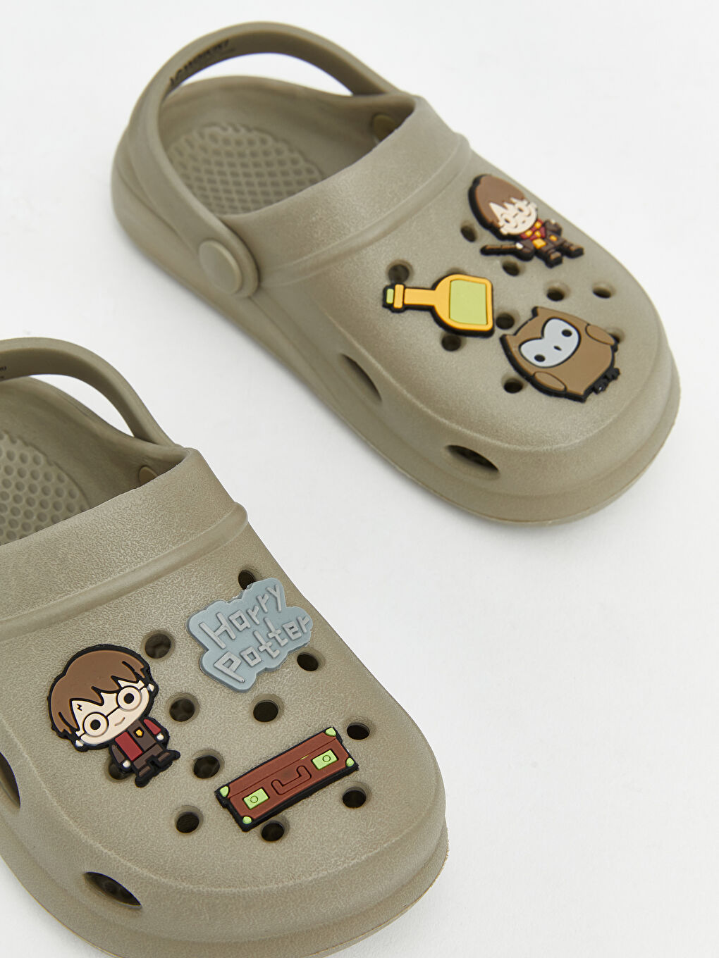 Bej Harry Potter Baskılı Erkek Bebek Plaj SANDALETİ-2