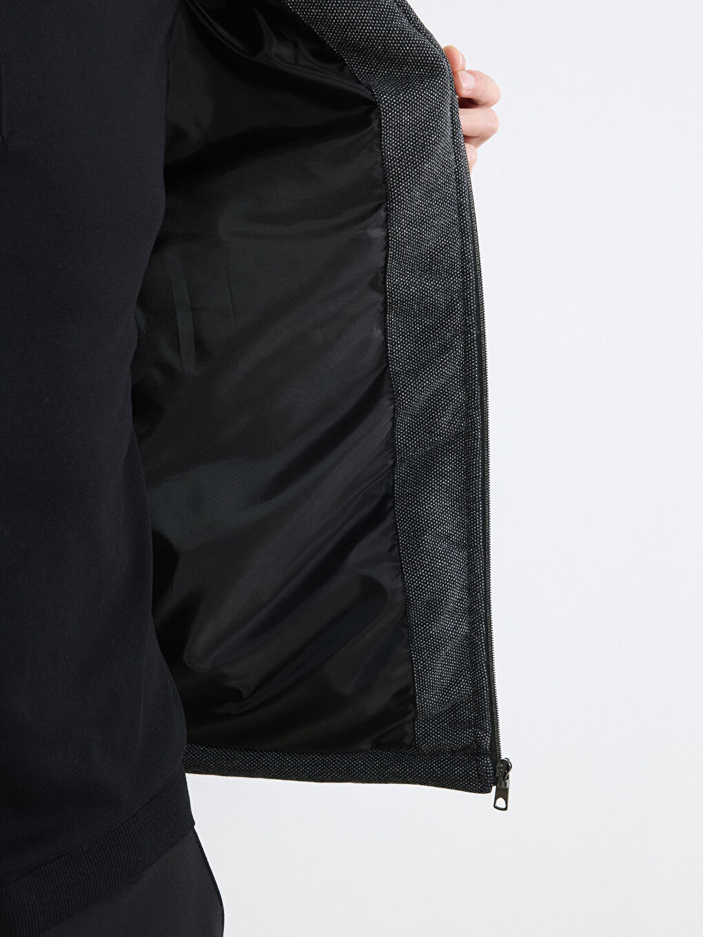 Antrasit Standart Kalıp Erkek Mont-2