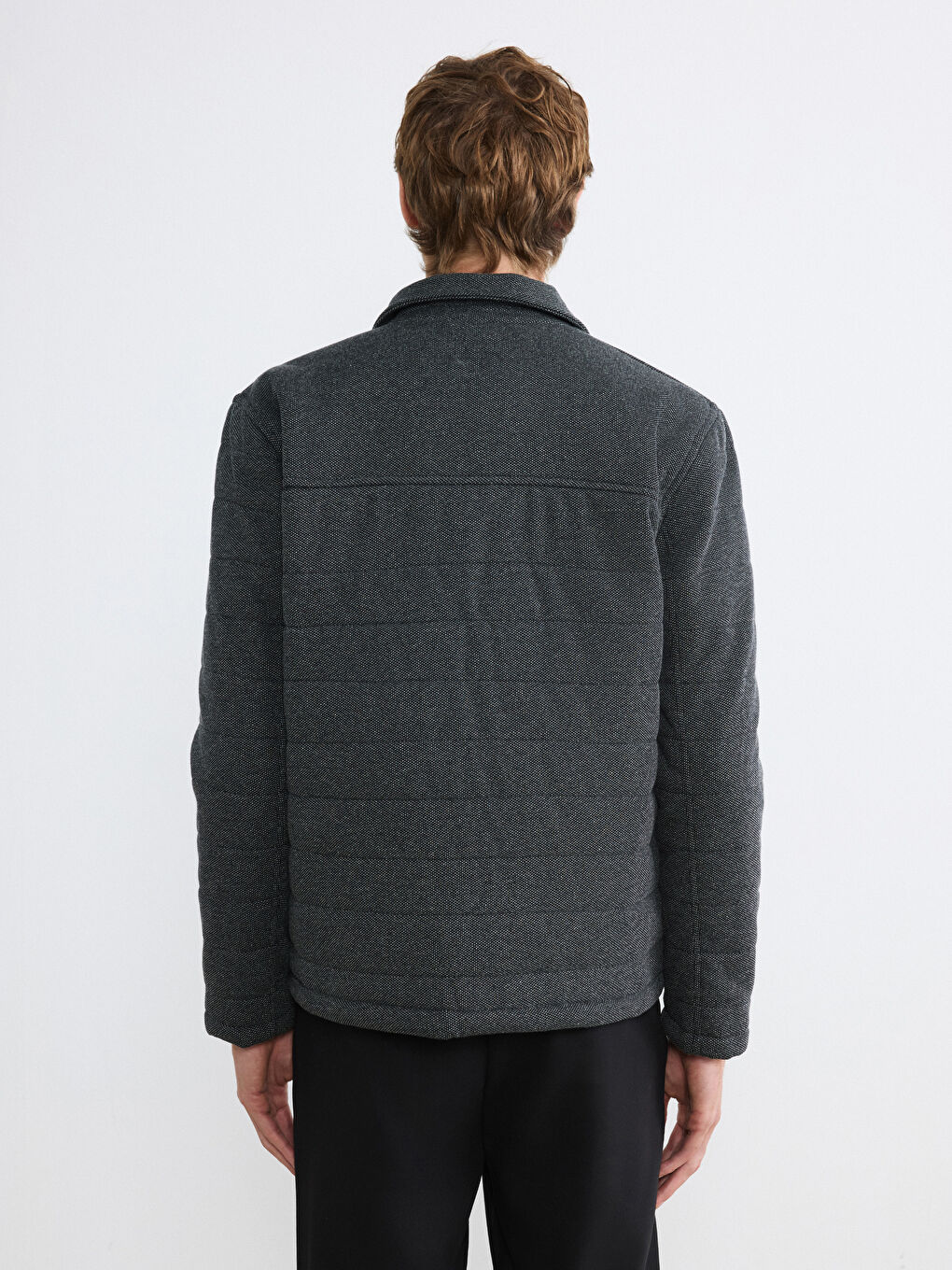 Antrasit Standart Kalıp Erkek Mont-4