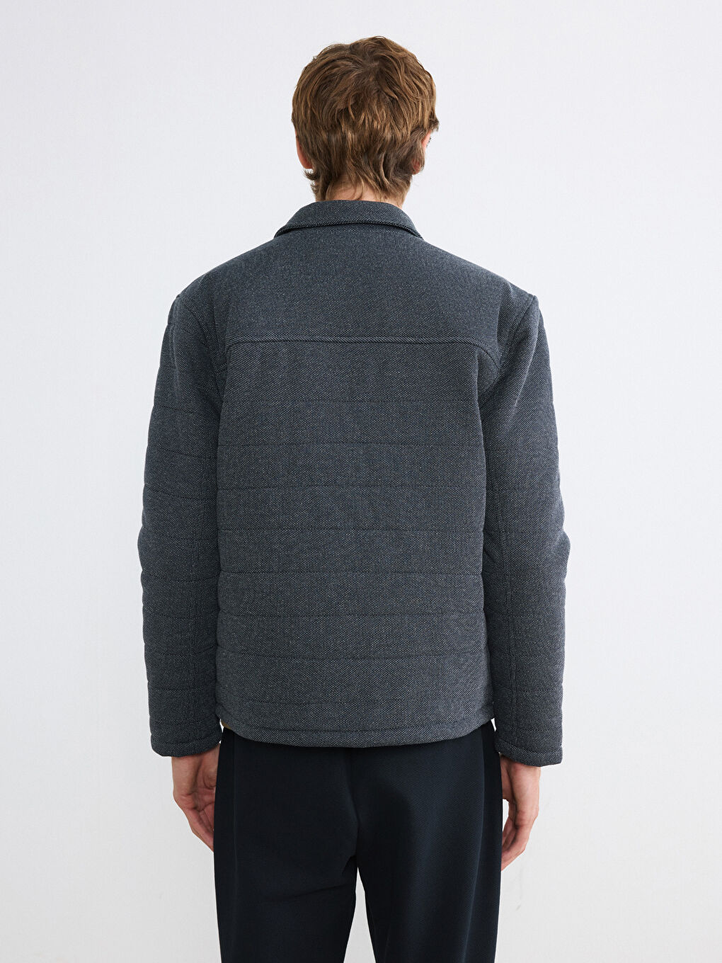 Lacivert Standart Kalıp Erkek Mont-4