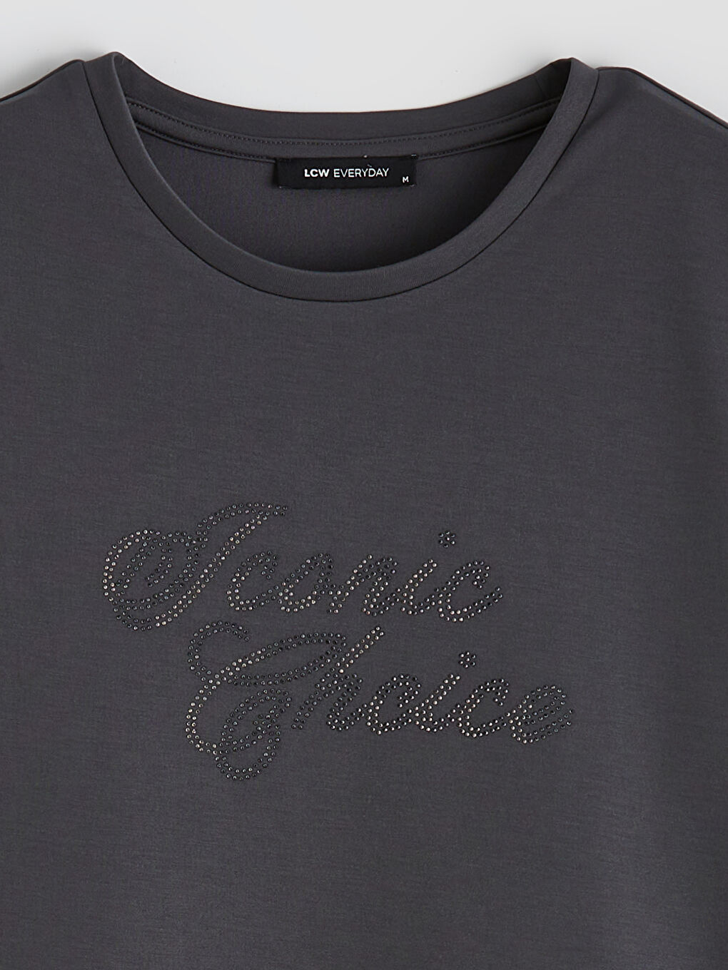 Crew Neck Embellished Women's Blouse-5