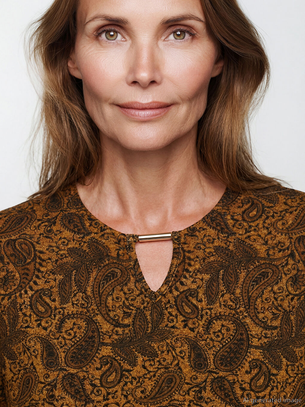 Sarı Bisiklet Yaka Desenli Bluz-2