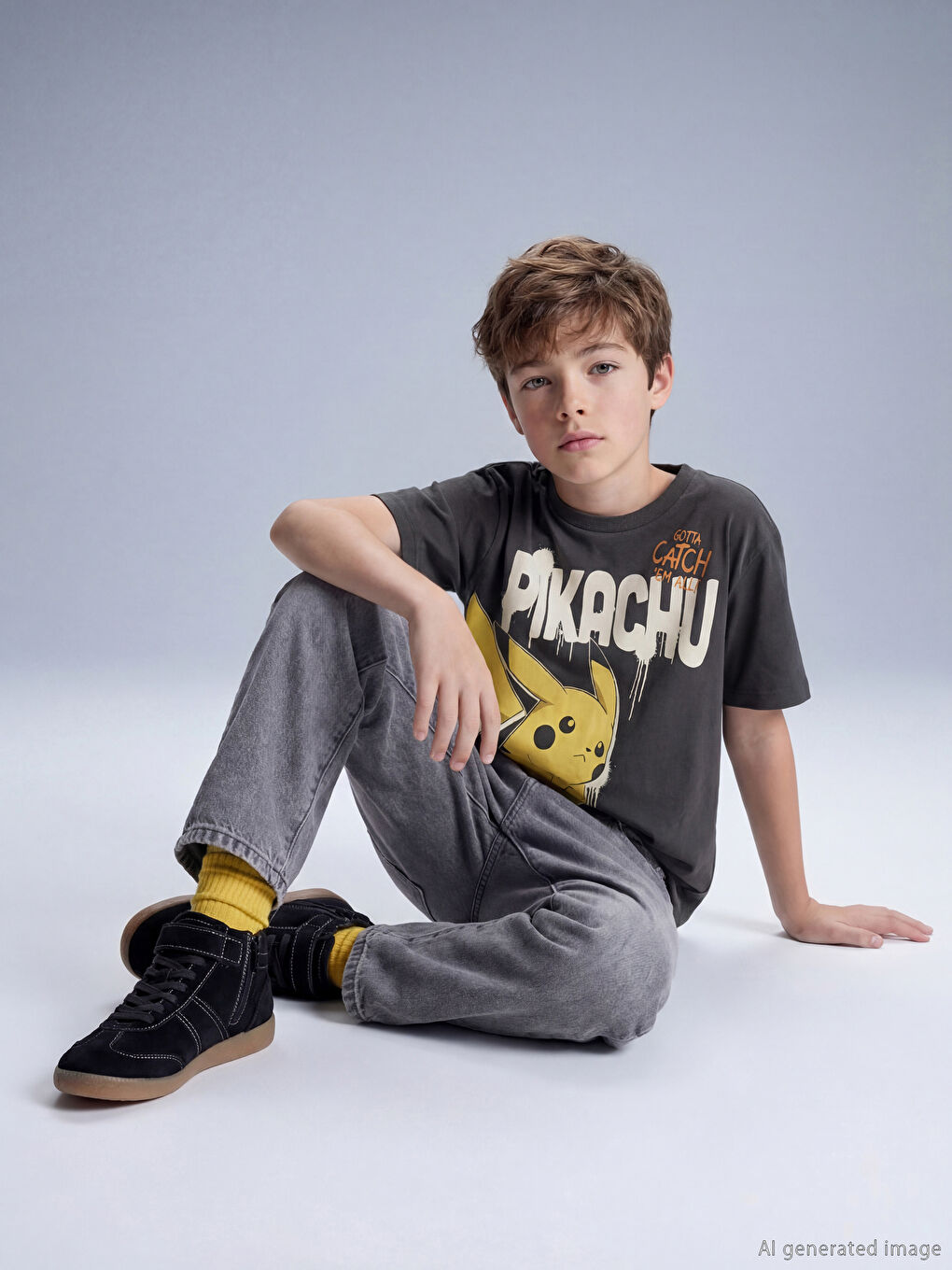 Dječak ANTRASIT Majica kratkih rukava-1