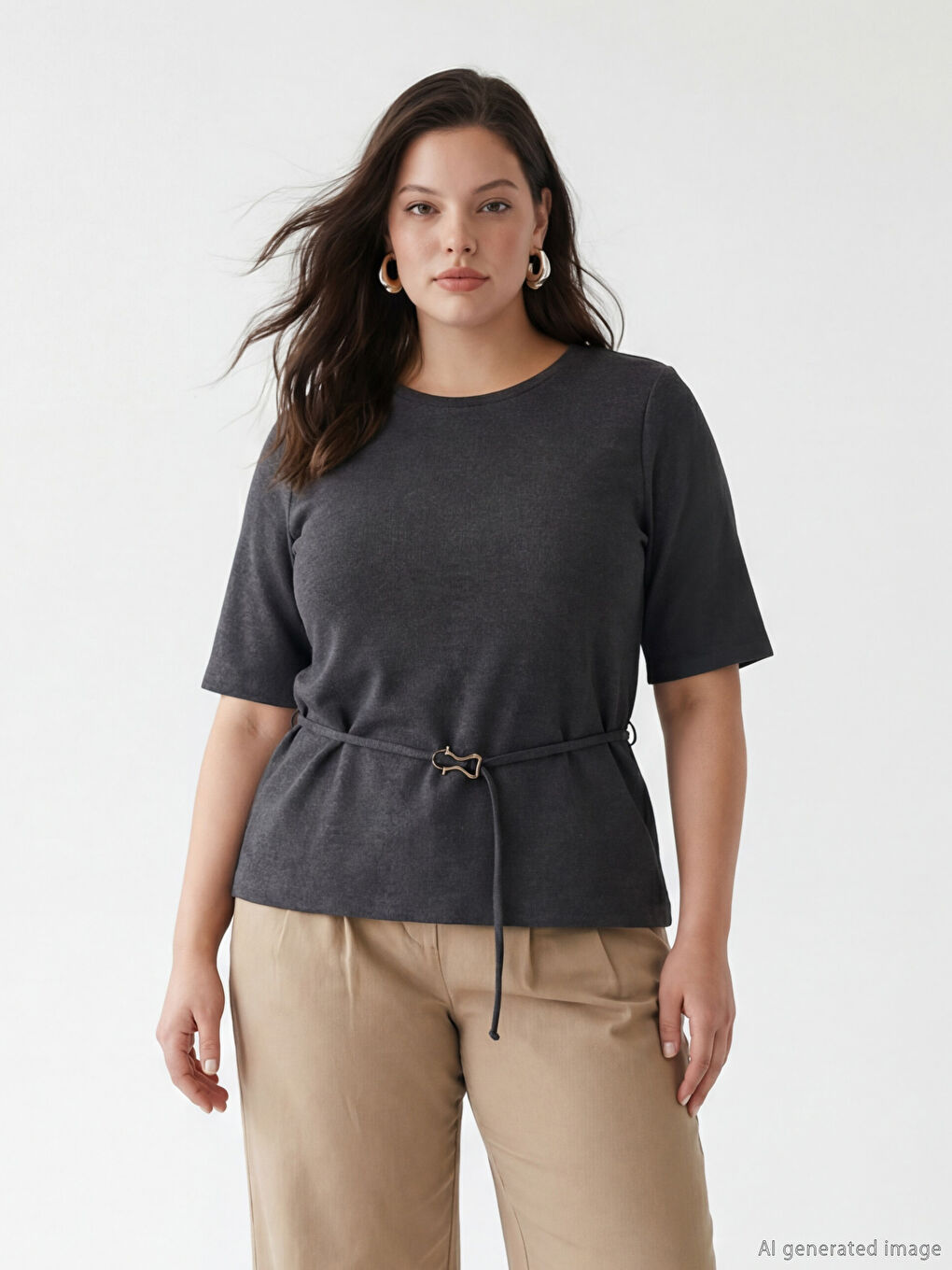 Жена Антрацит Блуза-4