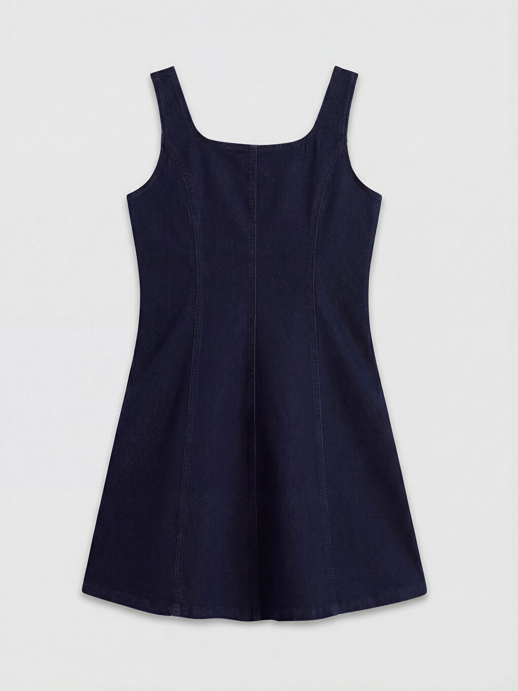 Жена Индиго Рокля от дънков плат-4