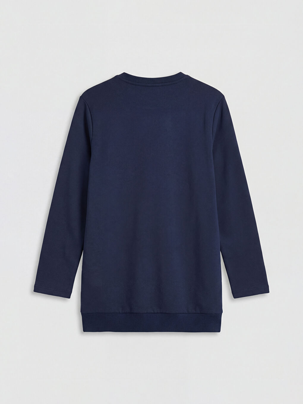 Lacivert London Baskılı Kadın Sweatshirt Tunik-1