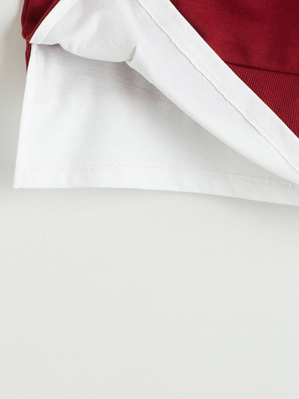 Bordo Bisiklet Yaka Kadın Sweatshirt Tunik-6