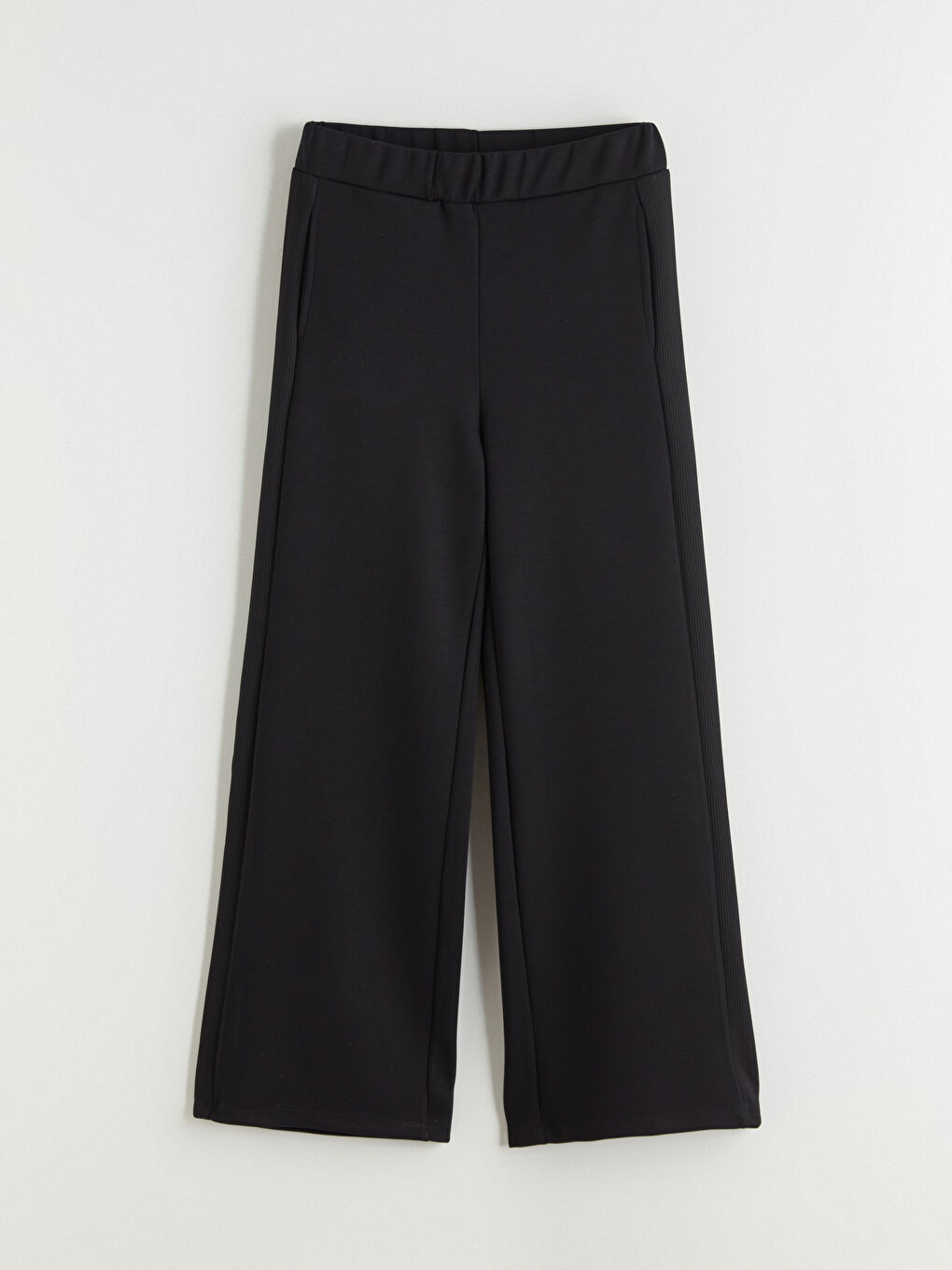 Siyah Beli Lastikli Kadın Eşofman Altı	-4