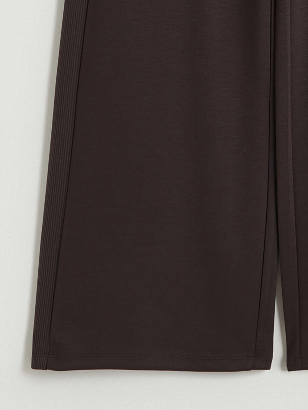 Kahverengi Beli Lastikli Kadın Eşofman Altı	-5